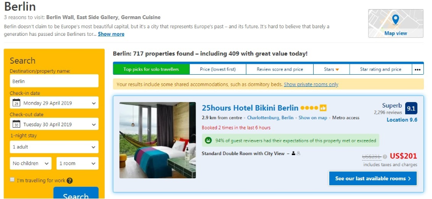 How to easily compare hotel prices on different booking websites
